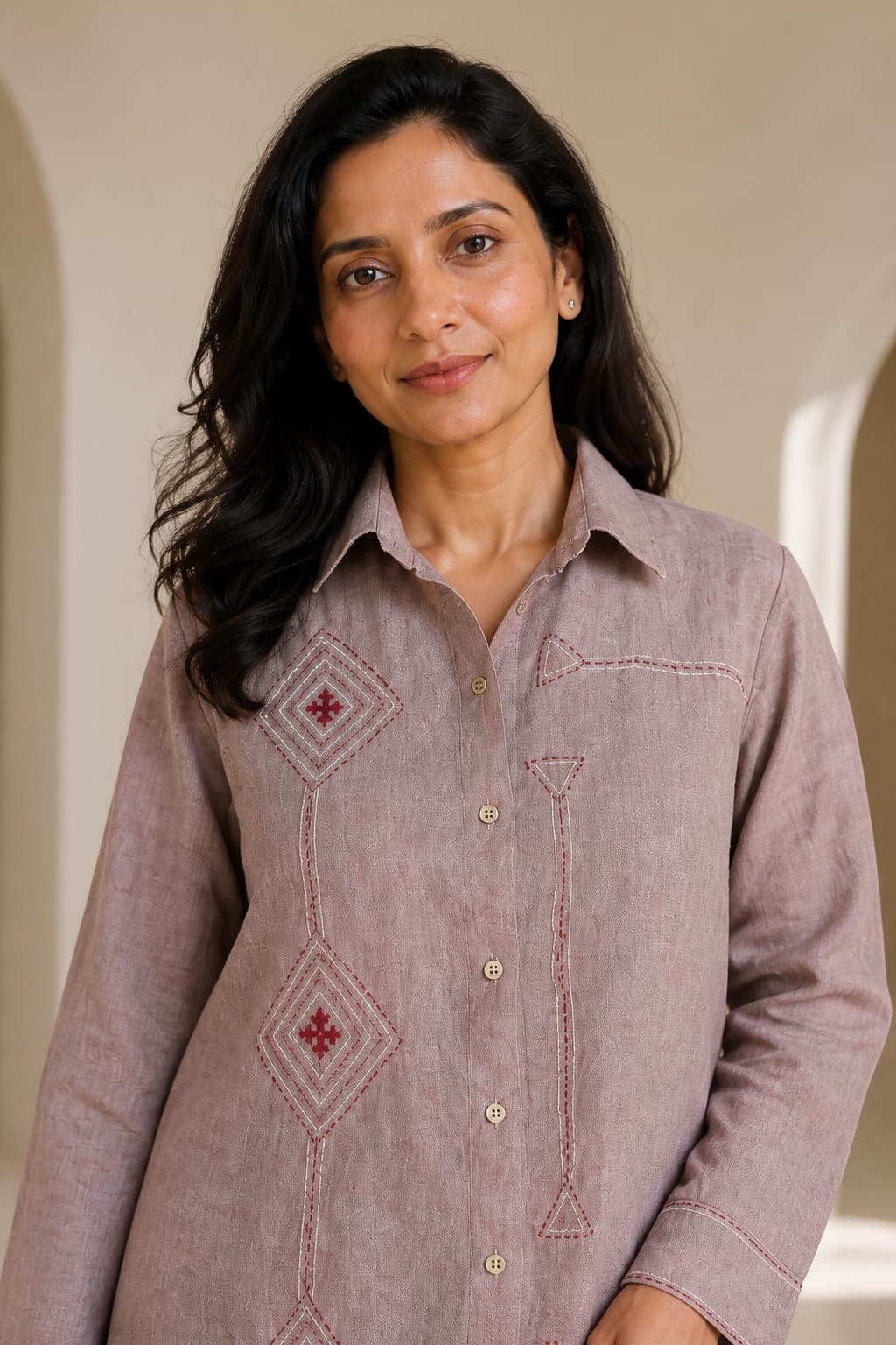 Fuchsia Linen Shirt - view 5 of 5