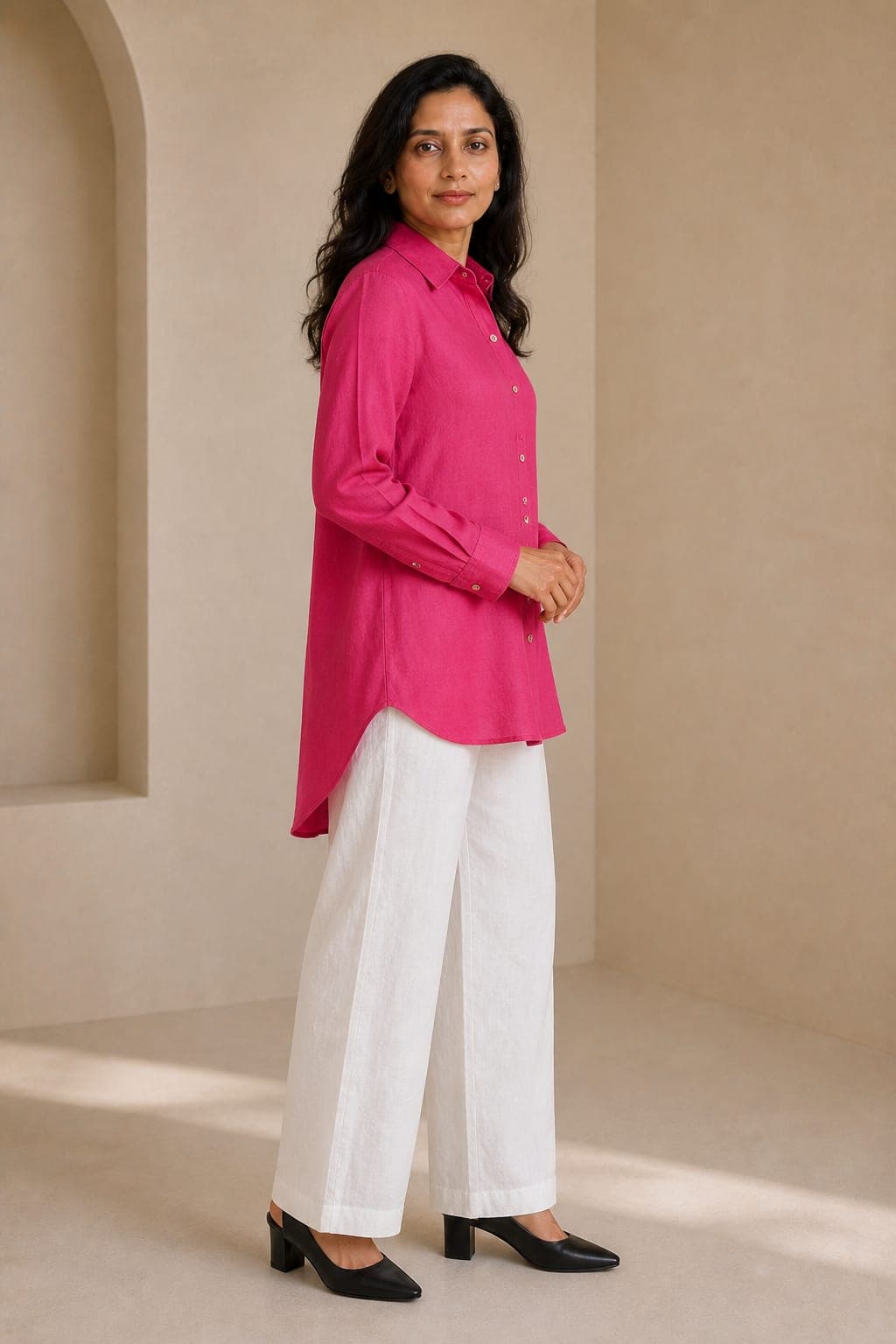 Lime Green Linen Co-ord Set - view 3 of 5