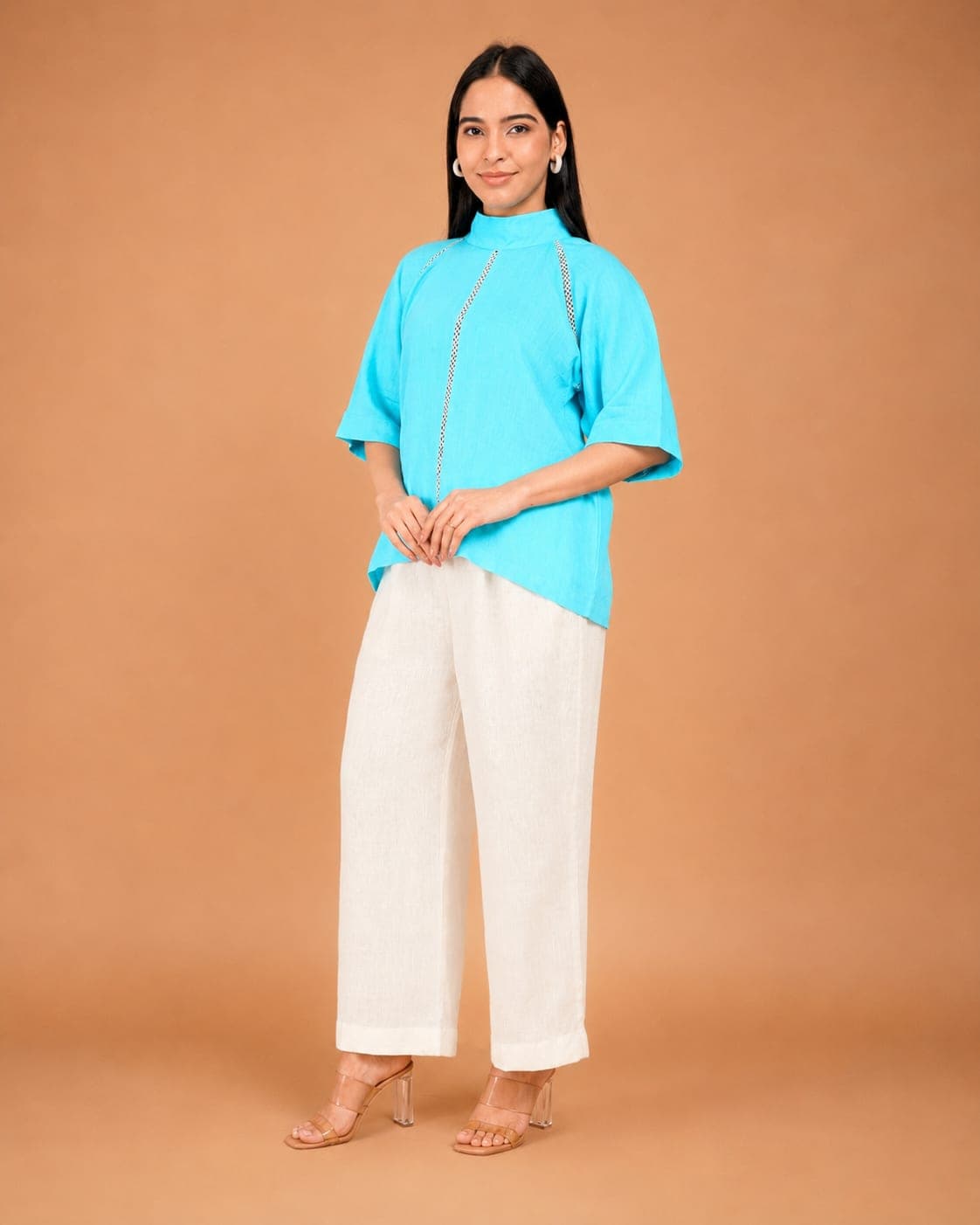 Celeste Line Linen Top - view 2 of 5