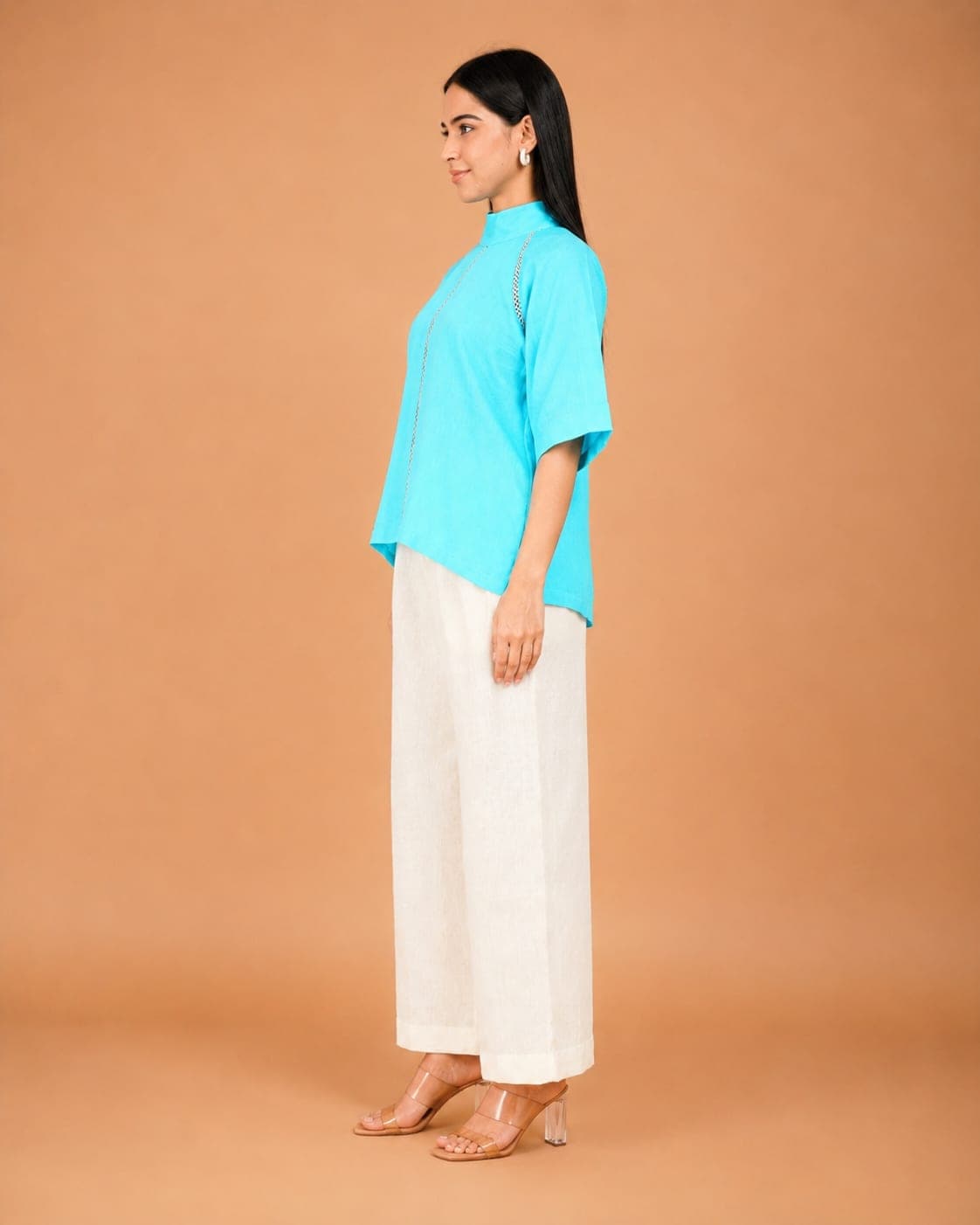 Celeste Line Linen Top - view 3 of 5
