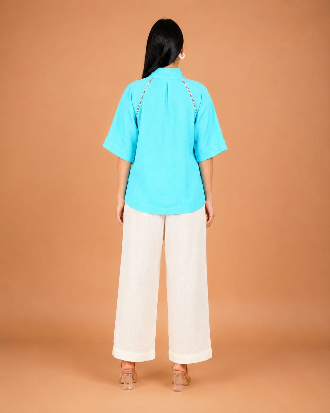 Celeste Line Linen Top - view 4 of 5