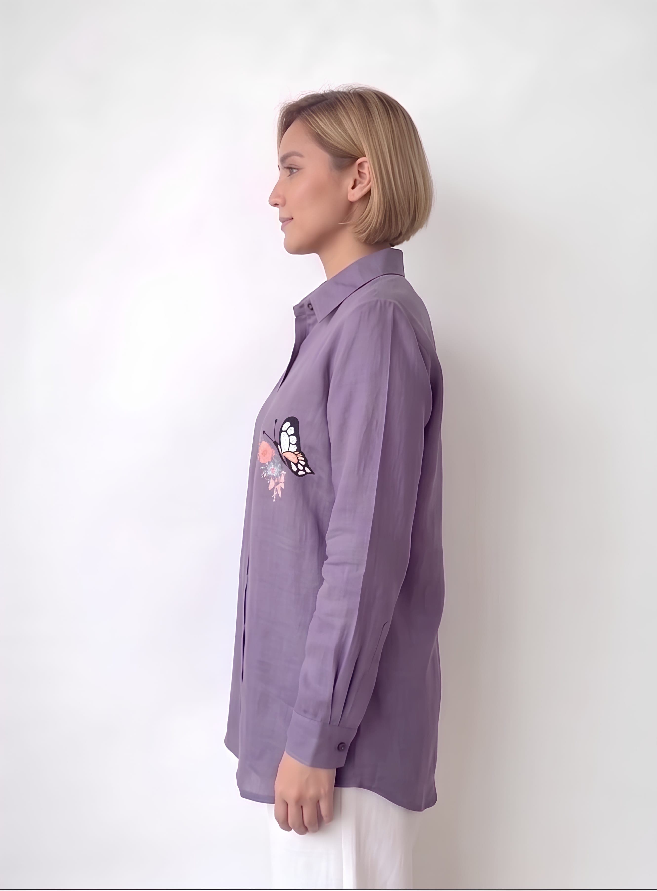 Flutter & Bloom Button-Down - view 3 of 4