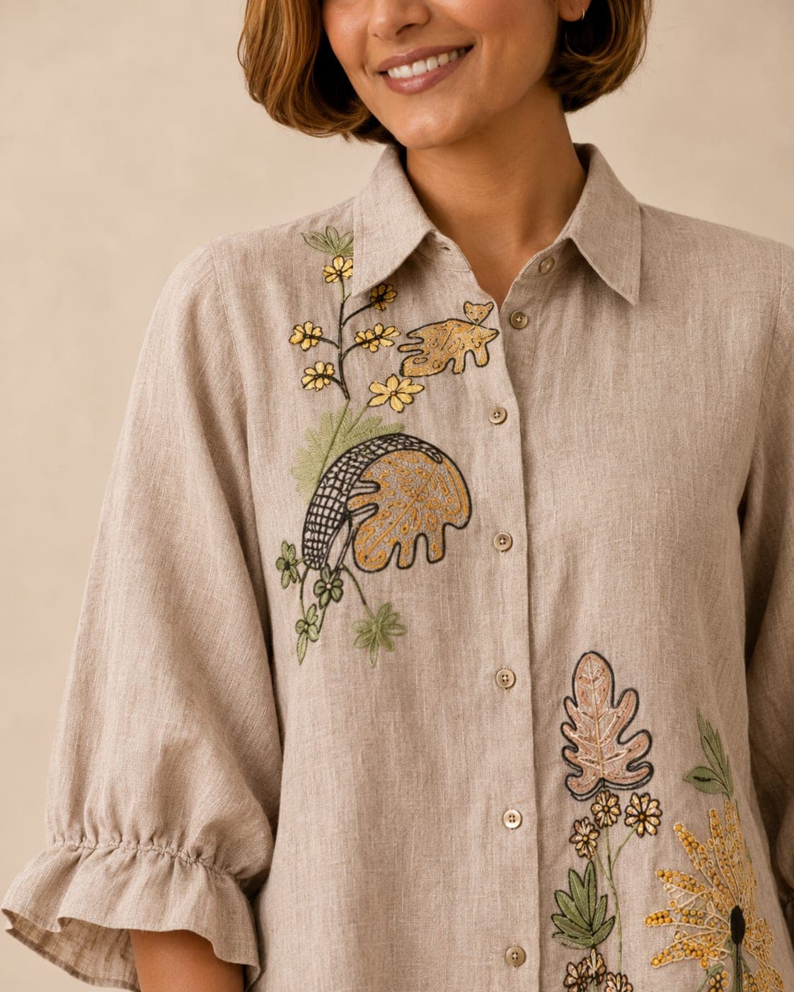 Meadow Script Linen Co-ord Set - view 5 of 5